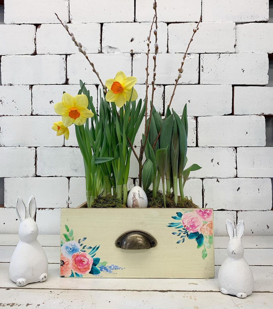 Potted Spring Bulbs (Rectangle Box)